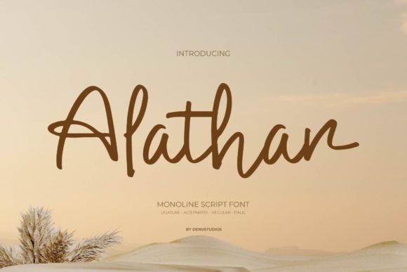 Alathar: A Script Font That Elevates Real Small Business Branding