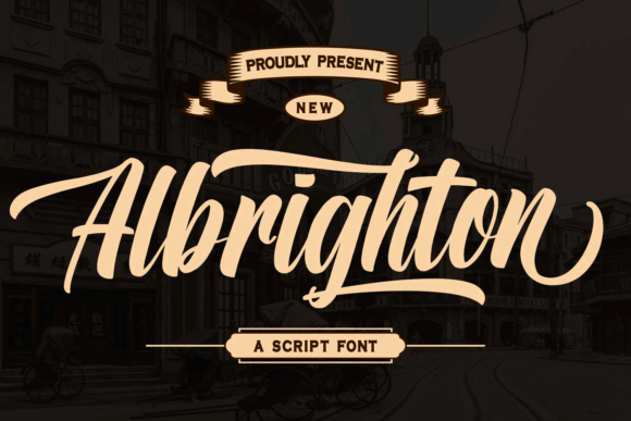Albrighton Font: Vintage Script Charm for Handmade Labels & Printables