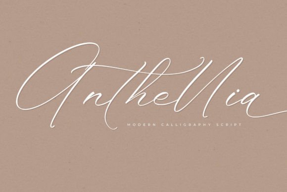 Anthellia: A Handwritten Font That Feels Like It Belongs