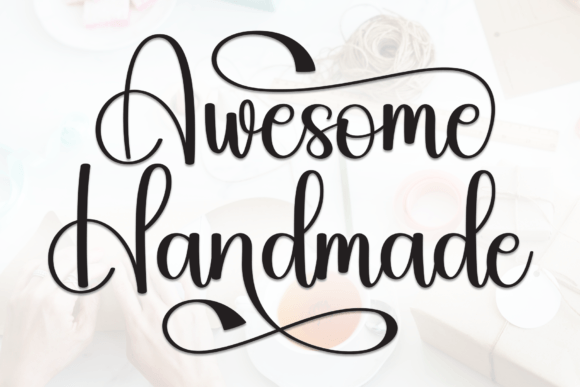 Awesome Handmade: A Warm, Playful Handwritten Font for Makers