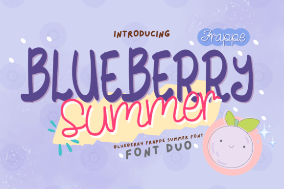 Blueberry Frappe Summer Font for Small Business Branding