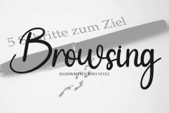 Browsing: A Playful Handwritten Font for Digital Branding