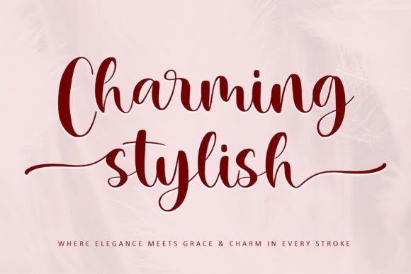 Charming Stylish: A Refined Script Font for Digital Branding