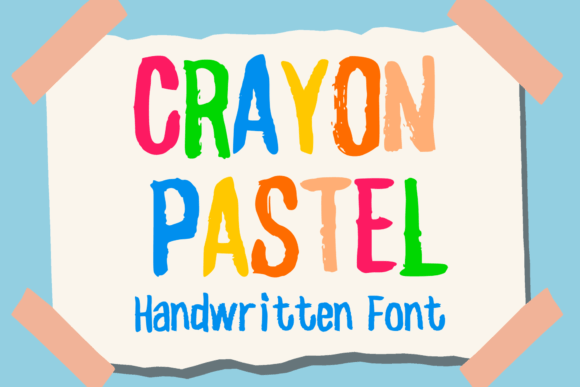 Crayon Pastel: A Playful Display Font for Digital Charm