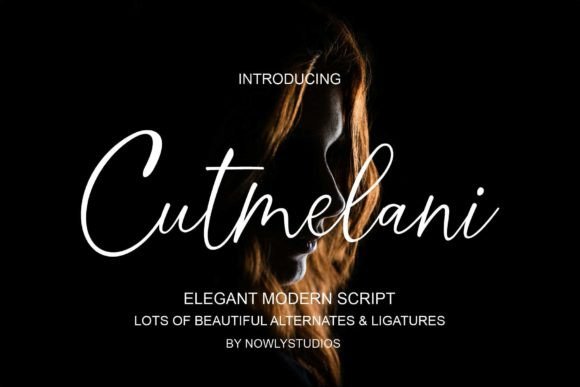 Cutmelani: A Modern Script Font for Editorial Sophistication