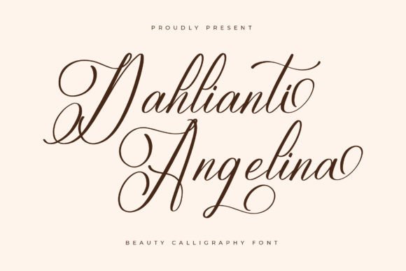 Dahlianti Angelina: A Luxury Script Font for Thoughtful Editorial Moments