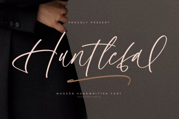 Huntlefal: A Handwritten Font That Feels Like a Quiet Conversation