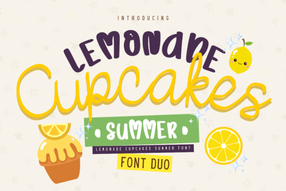 Lemonade Cupcakes Summer: A Playful Script Font for Digital Brand Moments