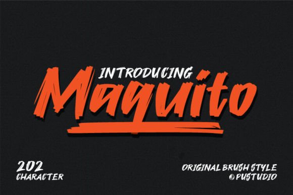 Maquito: A Bold Brush Font That Holds Its Ground