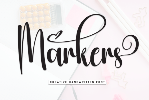 Markers: A Stylish Handwritten Font for Elegant Brand Identity