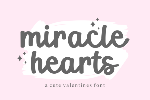 Miracle Hearts: A Sweet, Readable Script Font for Digital Romance