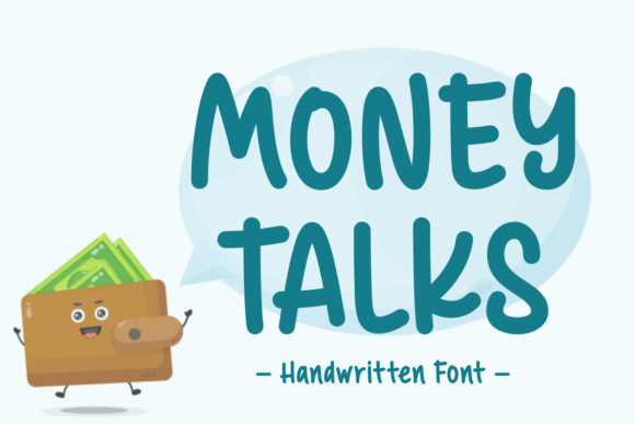 Money Talks Handwritten Font for Crafters & Sellers