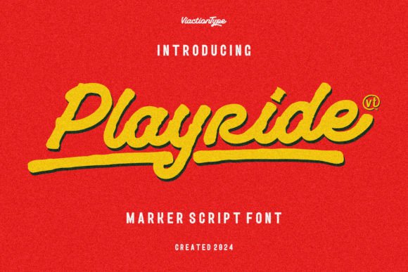 Playride: A Vintage Script Font for Editorial Charm