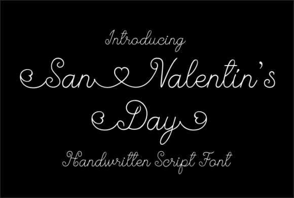 San Valentin s Day: A Romantic Script Typeface for Digital Branding