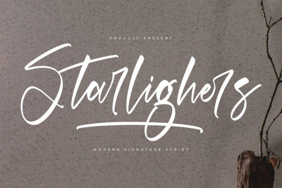 Starlighers: A Dazzling Script Font for Handmade Labels & Elegant Printables